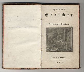 Grübels Gedichte in Nürnberger Mundart. - Drittes Bändchen, 1803 - Antiquariat Joseph Steutzger / Wasserburg am Inn & Buch am Buchrain - BUCHANKAUF