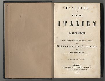 Ernst Förster: Handbuch für Reisende in Italien. 1853 - Chiemgau-Antiquariat Steutzger - Ankauf & Verkauf antiquarischer Bücher