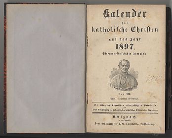 Sulzbacher Kalender: Sammelband : 1897 bis 1901 - Antiquariat Steutzger