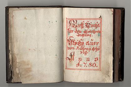 Gebetbuch (handgeschrieben), 1780 - Antiquariat Steutzger