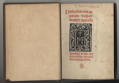 Psalterium : Basel, Michael Furter, 1503 / Antiquariat Steutzger / Wasserburg am Inn & Buch am Buchrain
