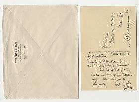 Franz Lehár : Postkarte/Autograph - Aniquariat Steutzger / Buch am Buchrain / Wasserburg am Inn