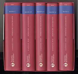 Cassius Dio: Römische Geschichte, 5 Bände. - Artemis & Winkler/b. Patmos Verlag, 2009 - Antiquariat Joseph Steutzger / Buch am Buchrain & Wasserburg am Inn