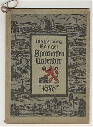 Wasserburg-Haager Sparkassenkalender, 1940