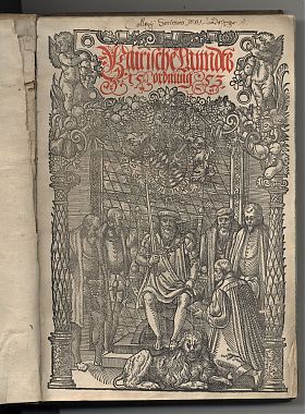  	(Albrecht V., Hzg. von Bayern): Bairische Lanndtßordnung (Bayer. Landordnung), Ingolstadt 1553 - Antiquariat Joseph Steutzger - Buch am Buchrain & Wasserburg am Inn