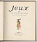 Marie-Madeleine Franc-Nohain (1878-1942) : JEUX – avec des vers de sa fille Francine  Verlag: Maison Mame, Tours, 1934 - Antiquariat Joseph Steutzger / Buch am Buchrain & Wasserburg am Inn